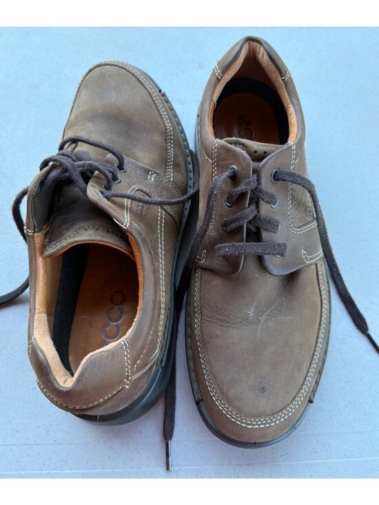 ECCO Fusion II Casual Lace-up Leather Shoes Cocoa Brown Men\'s Size 10-10.5/EU 44 main image 10